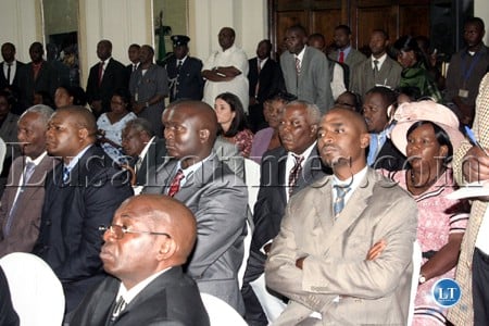 Members of the new Cabinet at the swearing in ceremony at Sate House (2)